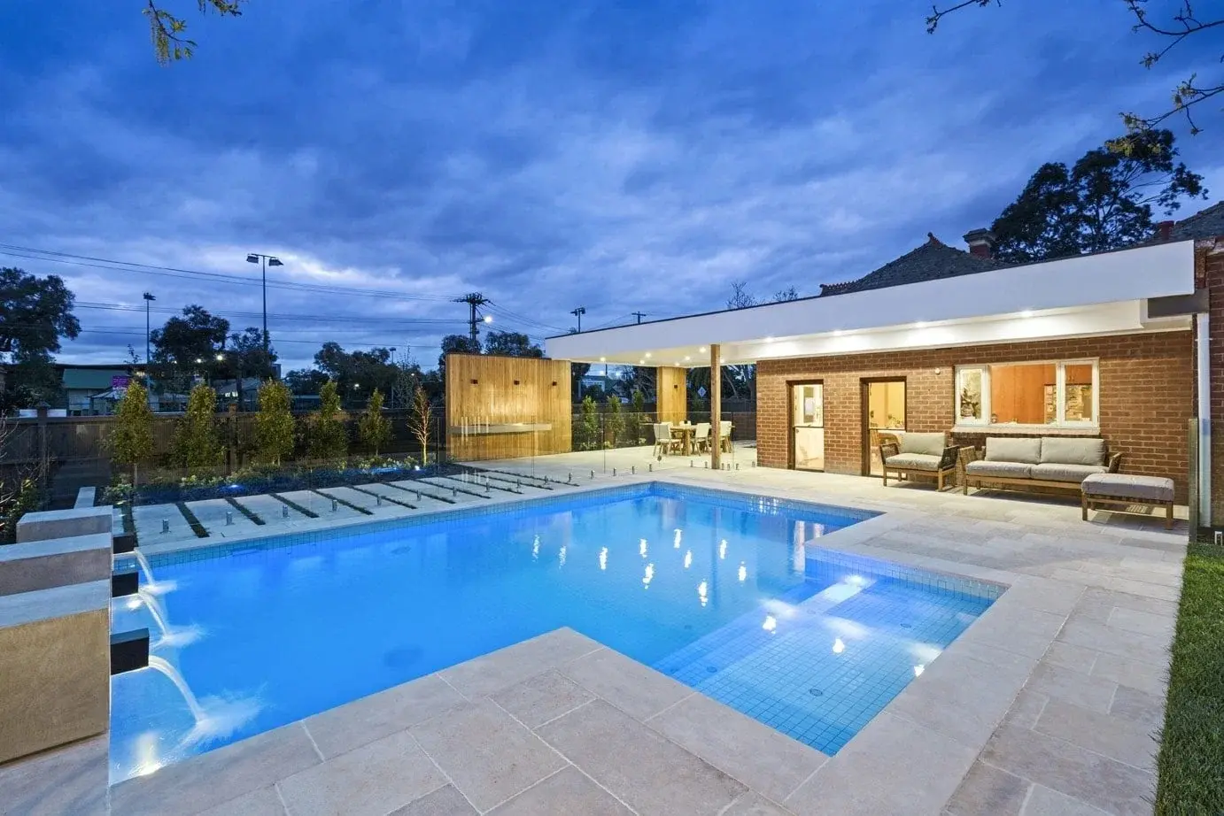landscaped essendon home with swimming pool